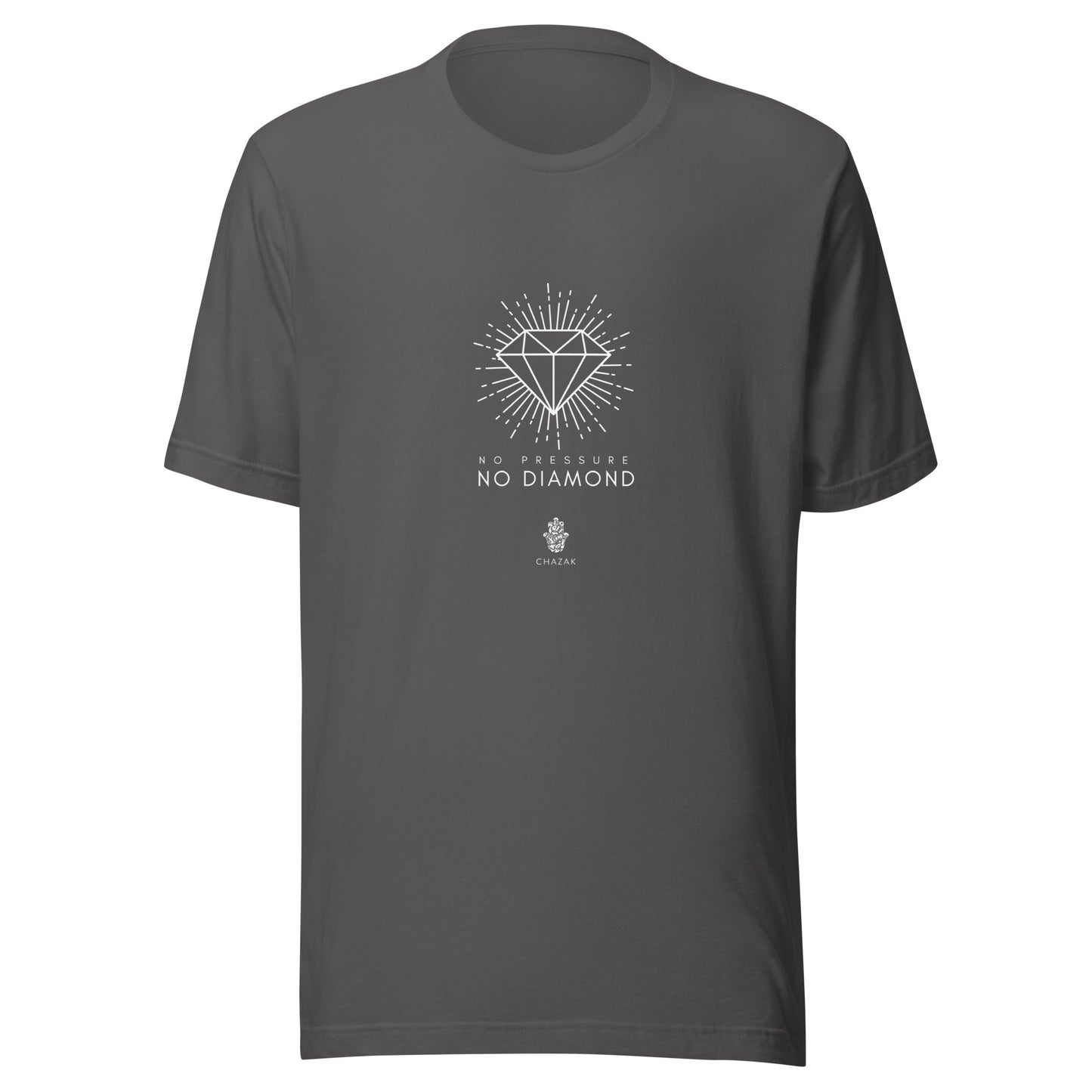 No Pressure No Diamond Rabbi Reuven Quote Unisex t-shirt