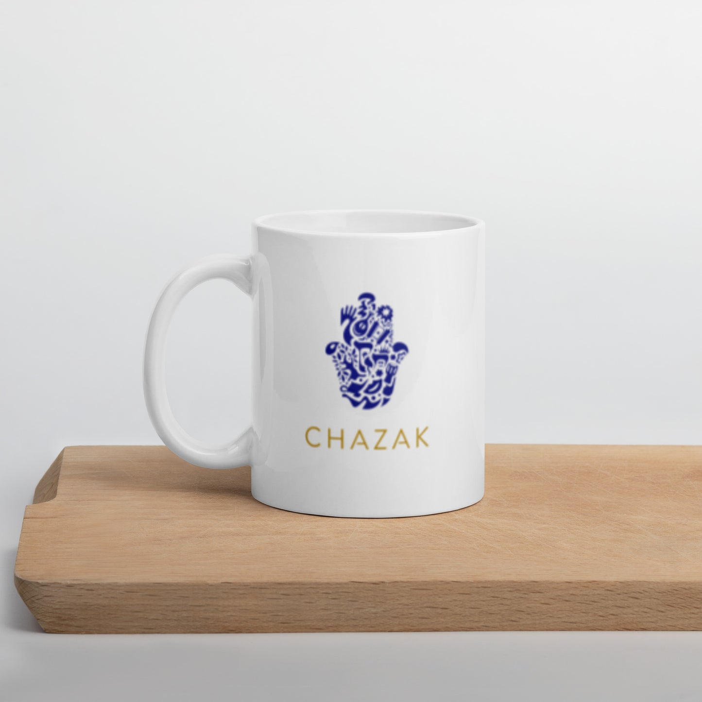 Chazak White glossy Mug