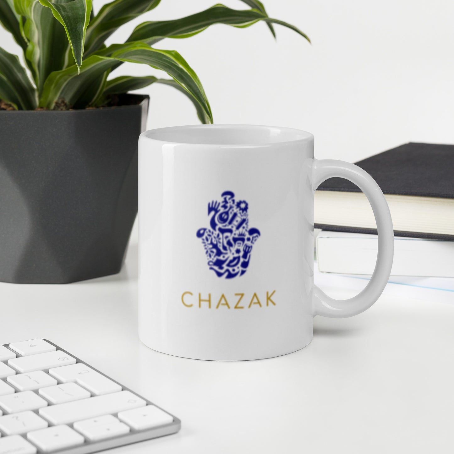 Chazak White glossy Mug